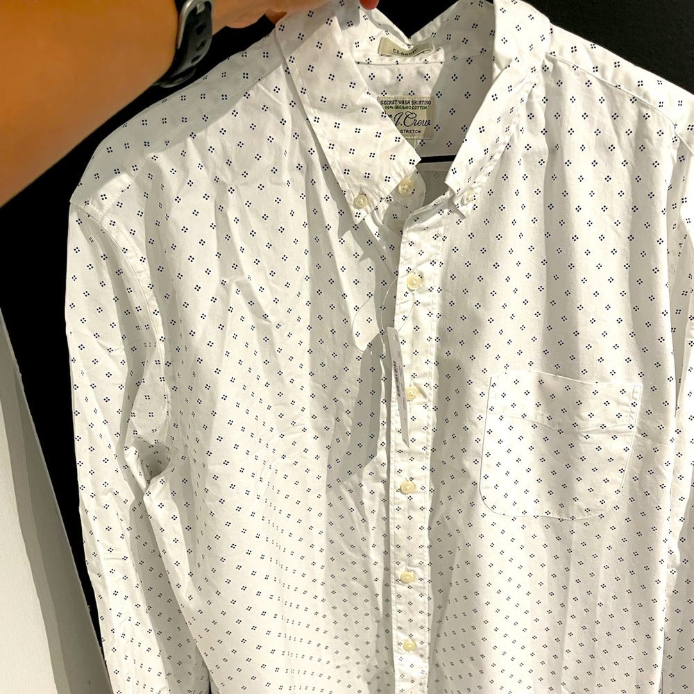 White L classic fit Jcrew button up